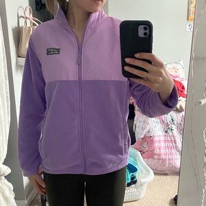 Eddie Bauer Women's Purple Fleece Sweater